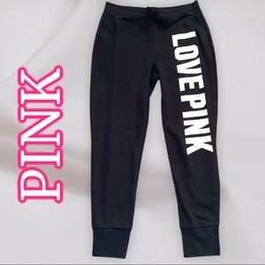 Victoria’s Secret pink Black sweatpants